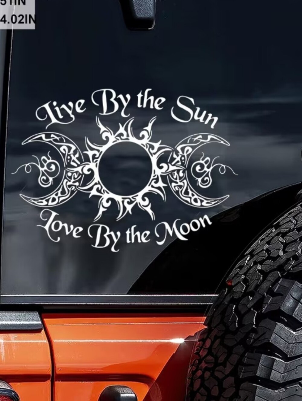 3/8⚡Live By The Sun Love By The Moon Witchy Car Sticker